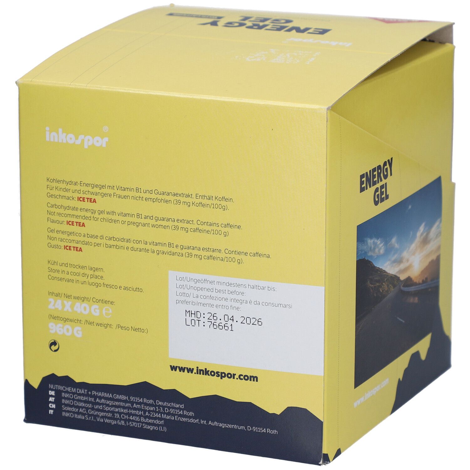 Inkospor Energy Gel mit Guarana