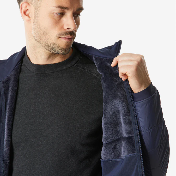 Decathlon Quechua - Jaqueta de caminhada híbrida de lã Quechua SH900 para homem