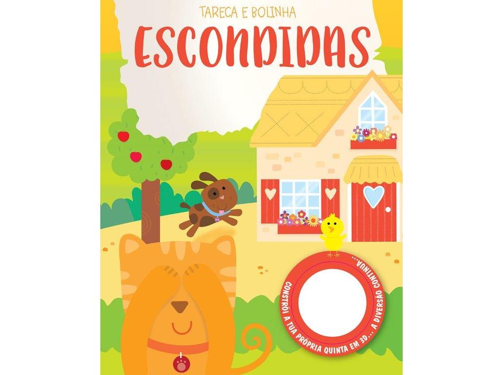 LIVRO COM 3 D - ESCONDIDAS TARECA E BOLINHA