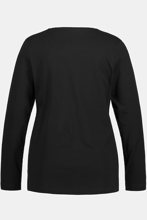 Shirt, Slim, Rundhalsausschnitt, Langarm