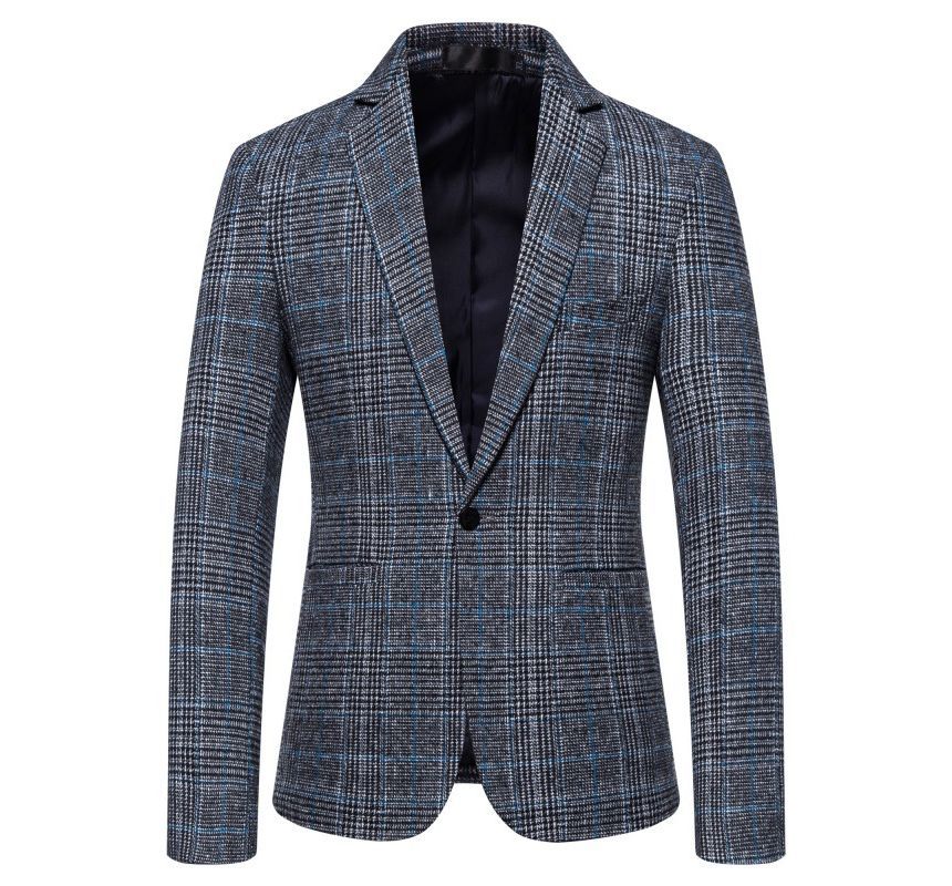 Sheck - Geruite blazer met één knoop