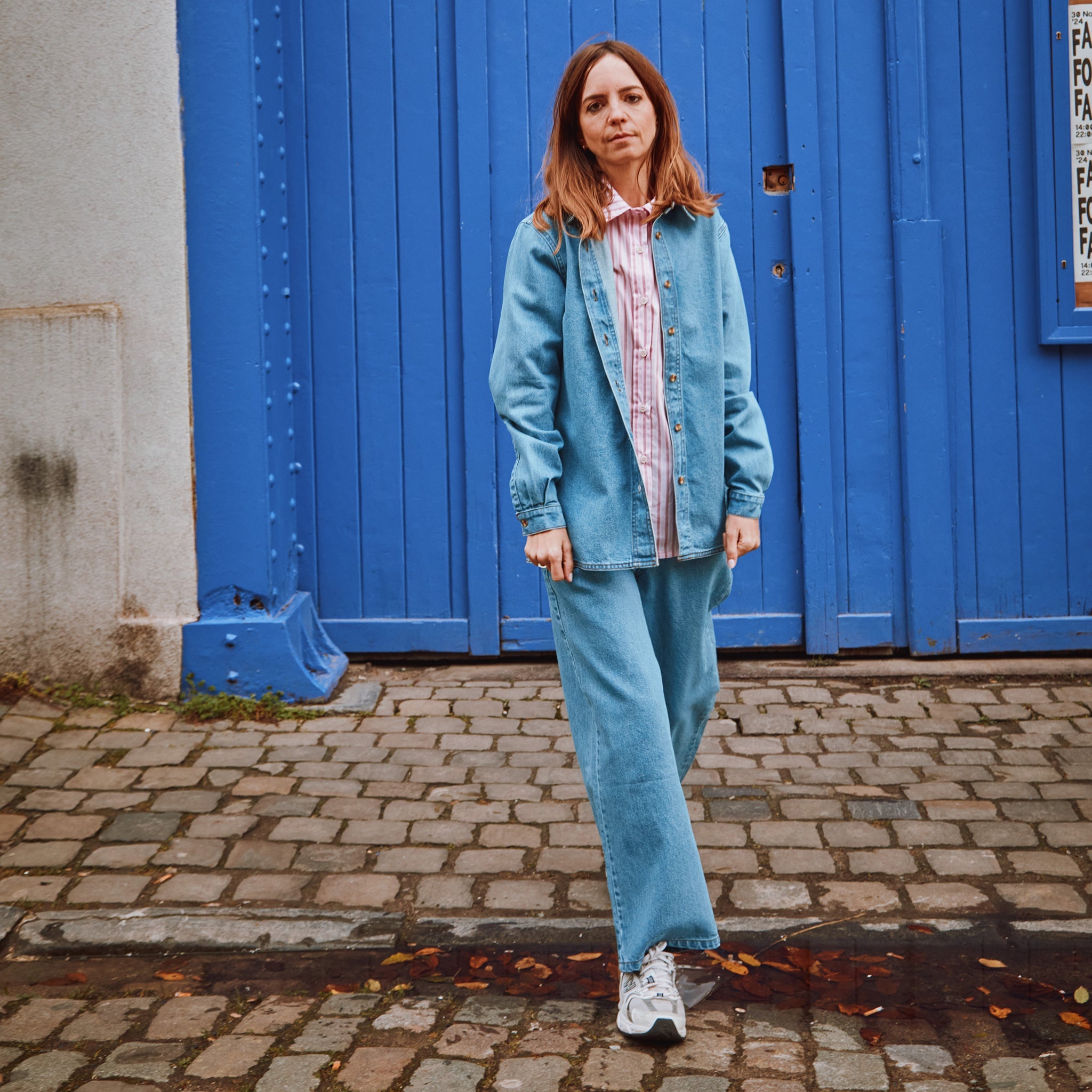 Adult Bluse Capucine Light Blue