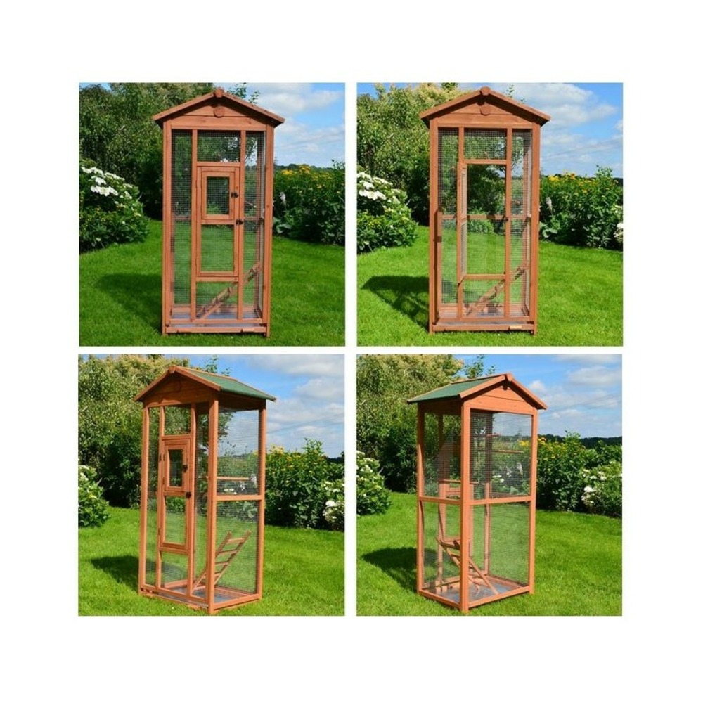 Volière d’oiseaux en bois perroquet volière taille l