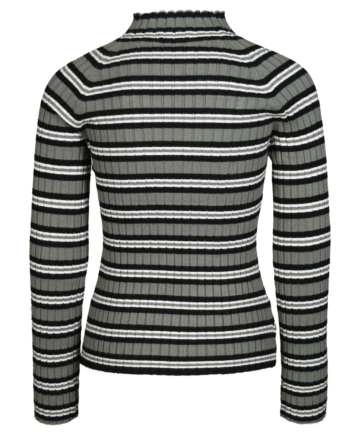 Rippstrick-Pullover LINEA in moos