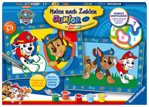 Ravensburger Malen nach Zahlen Serie Junior PAW PATROL