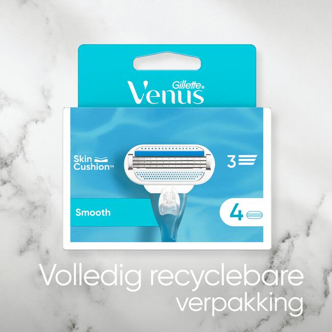Gillette Venus Smooth Navulmesjes Duopak 2x4 Stuks