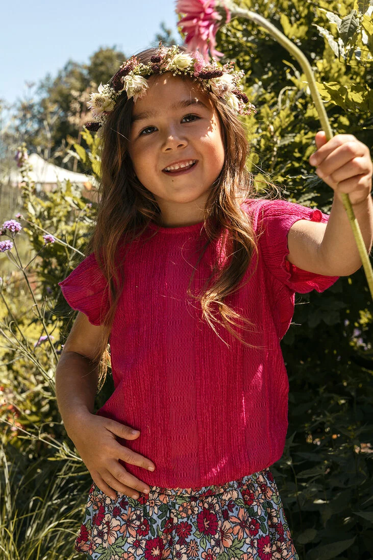 LOOXS roze looxs top fancy top
