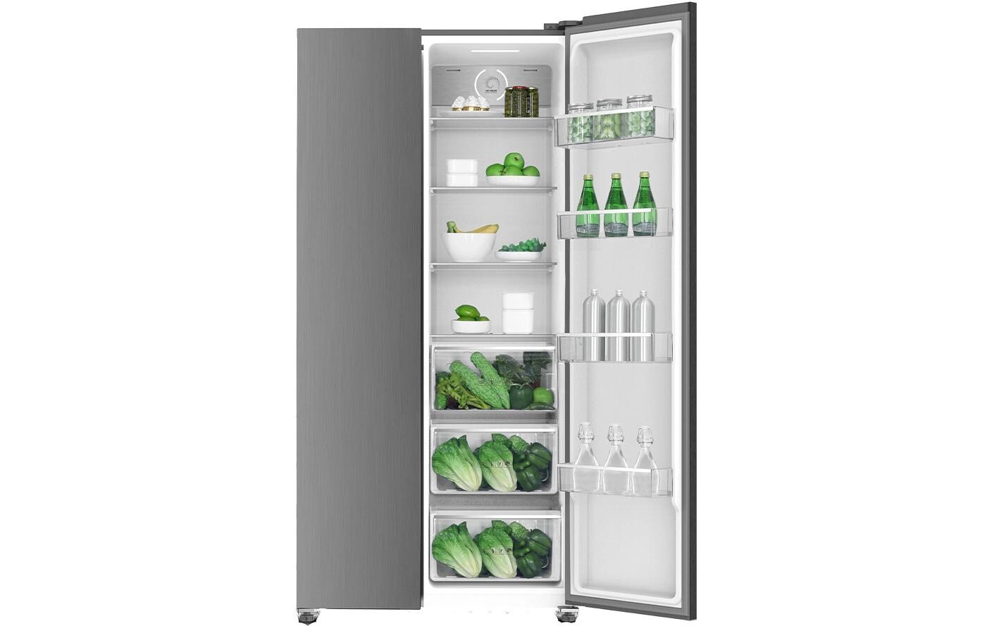 Foodcenter ECOFC683 Dunkelgrau<br>Side by Side Kühl- und Gefrierteil
