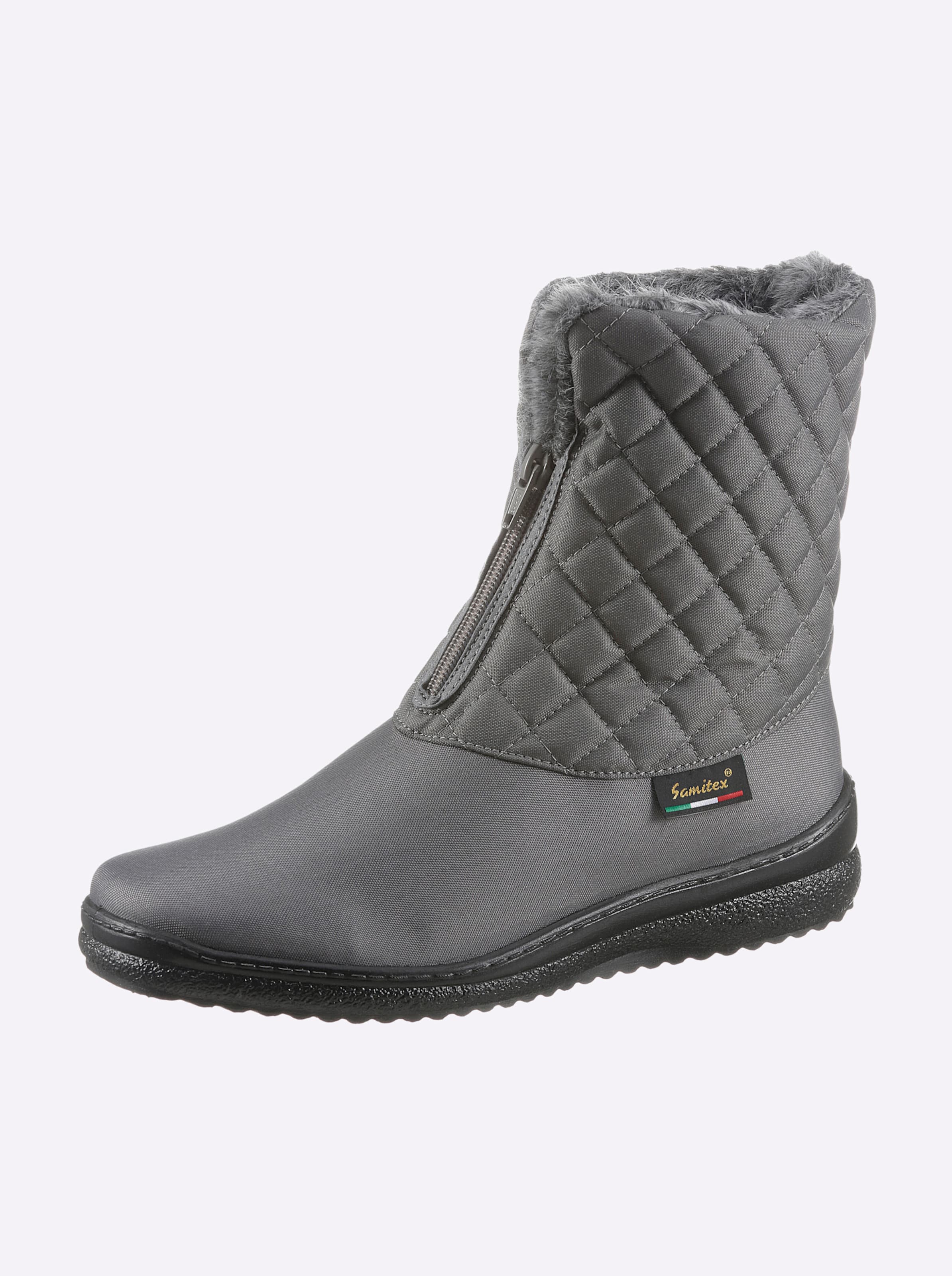 Stiefelette in grau