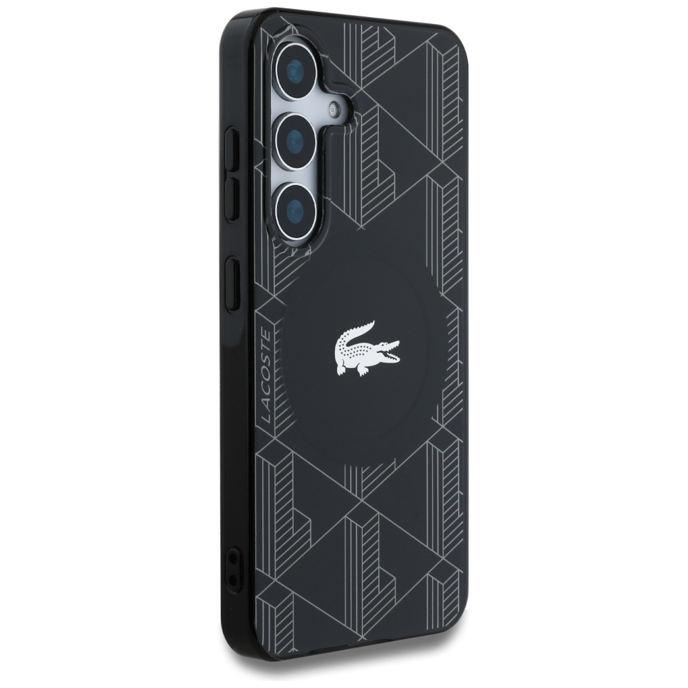 Samsung Galaxy S25 Hardcase Hülle Monogram Logo MagSafe-Modul (LCHMS25SUBSK) - Schwarz