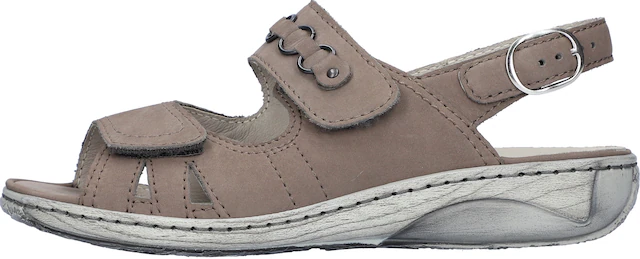 Waldläufer Riemchensandale »GARDA«  , Sommerschuh, Sandalette, Keilabsatz, mit Druckknopf, G-Weite