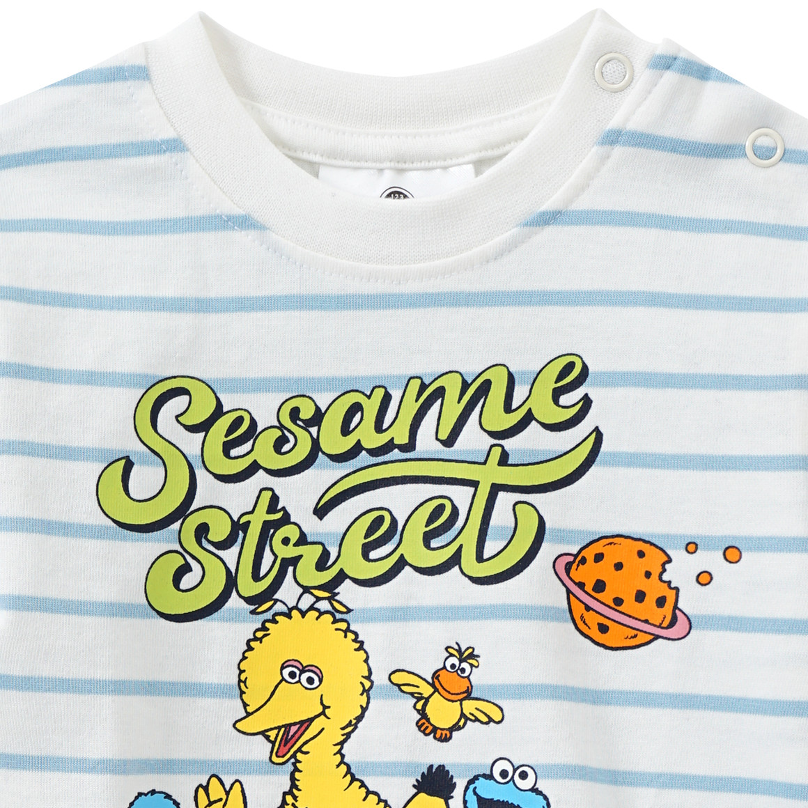 Topomini Sesamstraße Langarmshirt mit Print weiss