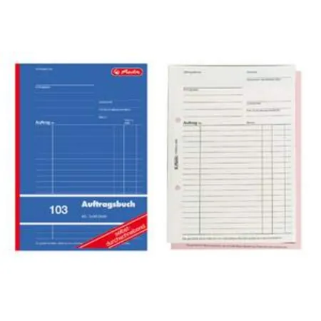 Herlitz Auftragsbuch 103 A5 3x40 Blatt selbstdurchschreibend