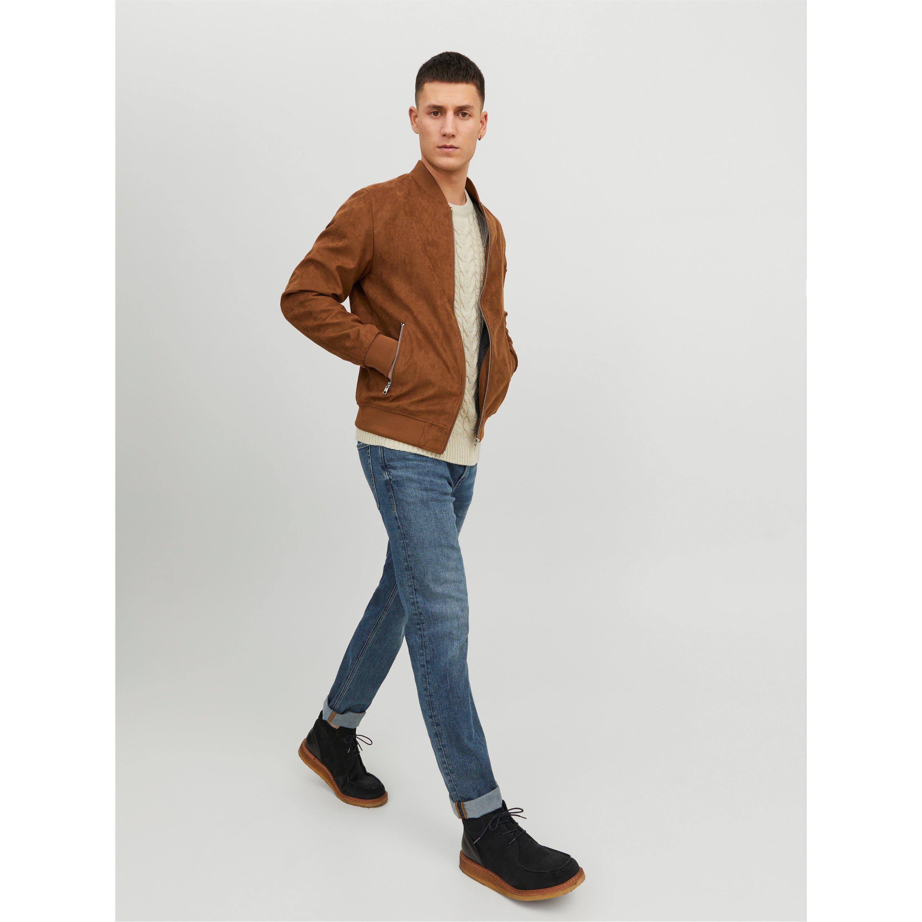 Jack and Jones Faux Suede Bomber