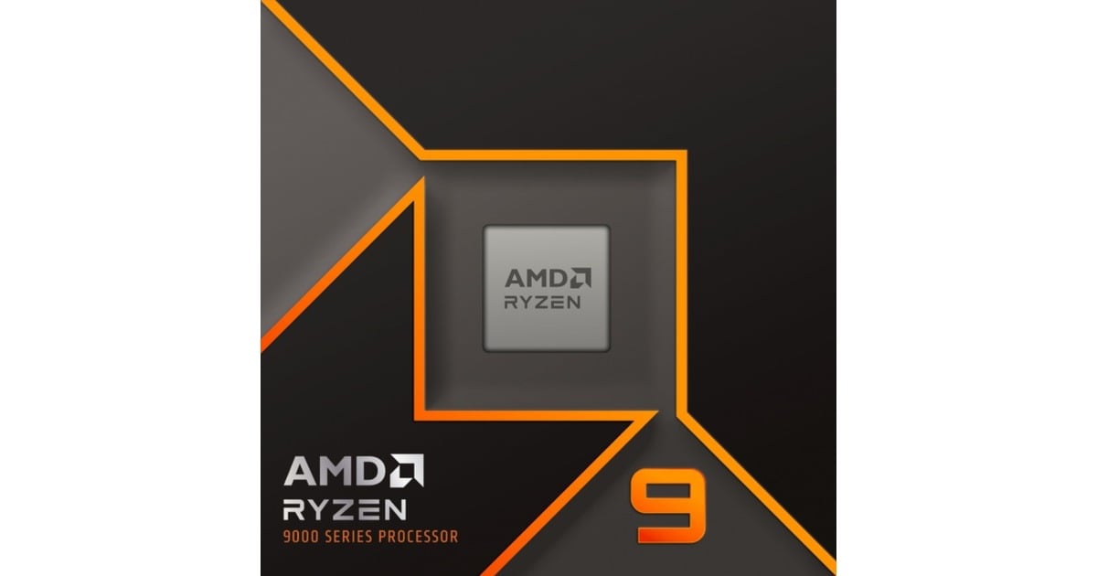 AMDRyzen 9 9950X, 4,4 GHz (5,7 GHz Turbo Boost) socket AM5 processor  (Unlocked, Boxed)