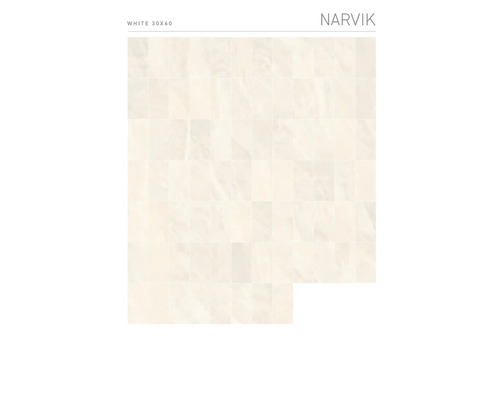 MIRAVA porseleinen wand- en vloertegel NARVIK wit 30 x 60 x 0,85 cm gerectificeerd