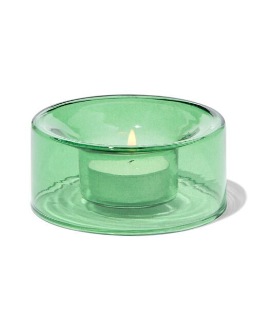 photophore Ø4x4 vert verre