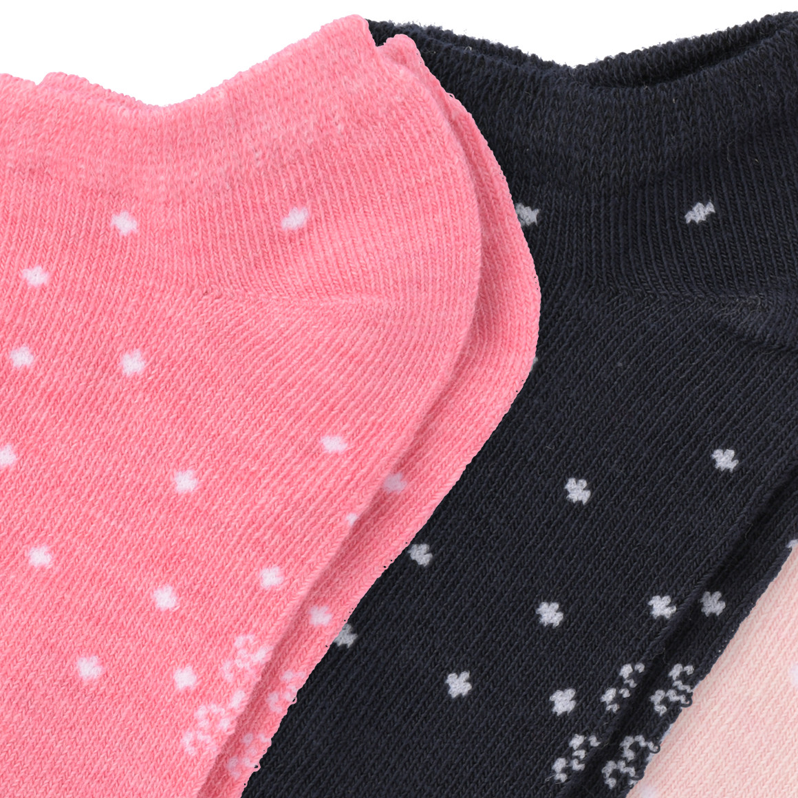 Topolino 3 Paar Mädchen Sneaker-Socken im Set pink / dunkelblau / rosa