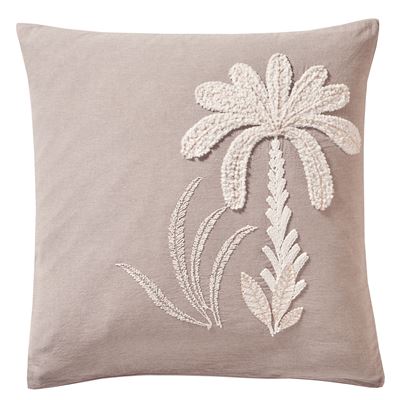 Linge de lit motifs palmiers tuftés