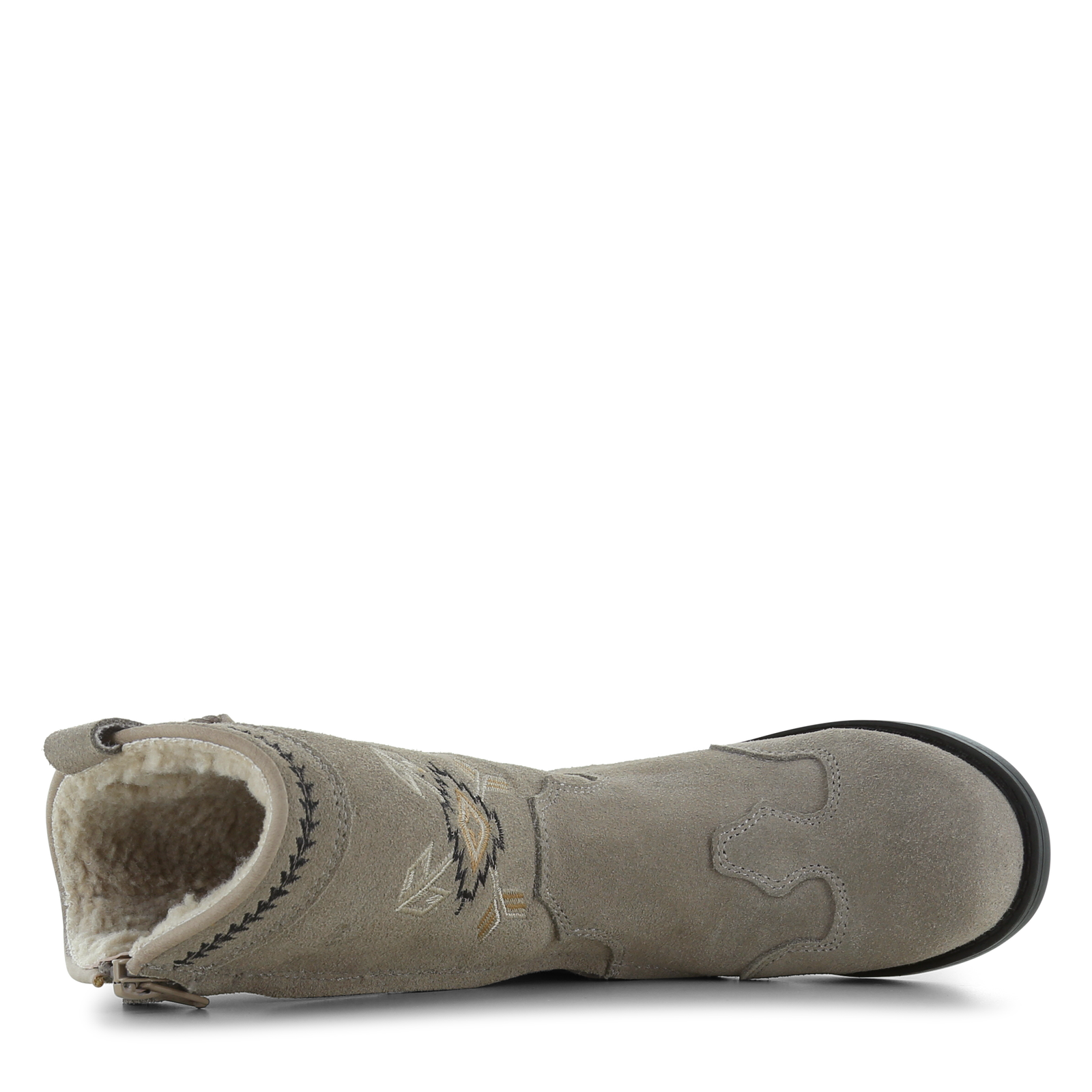 Shoesme taupe cowboylaars met teddy voering Leer, Microleer | Sale