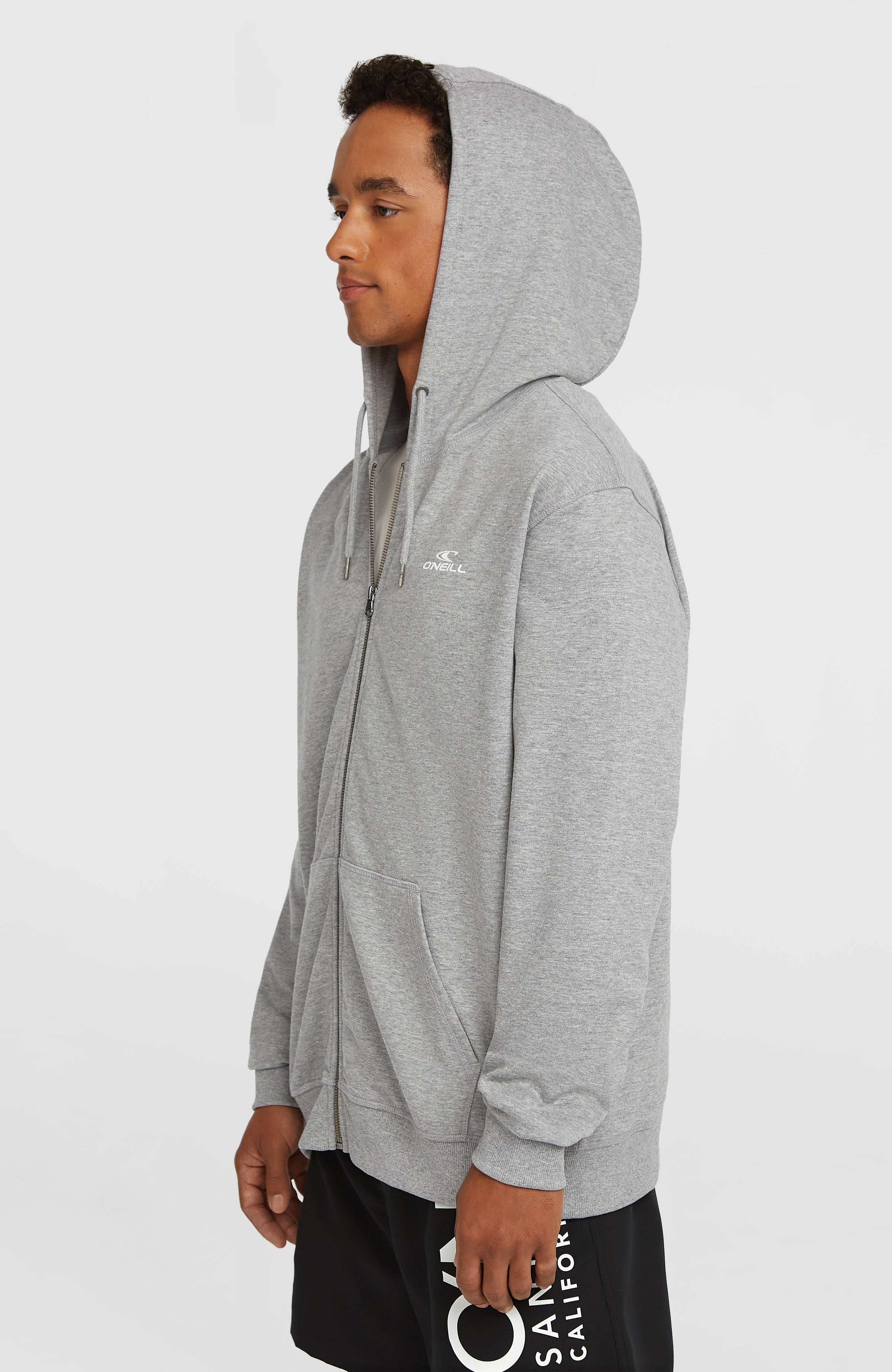 Small Logo hoodie met volledige rits