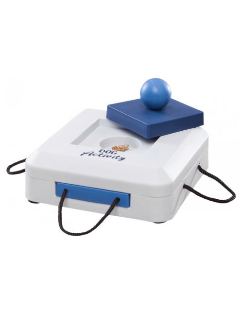 Trixie Dog Activity Gamble Box Strategiespel - Hondenspeelgoed - 15x15 cm Donkerblauw Wit Level 1