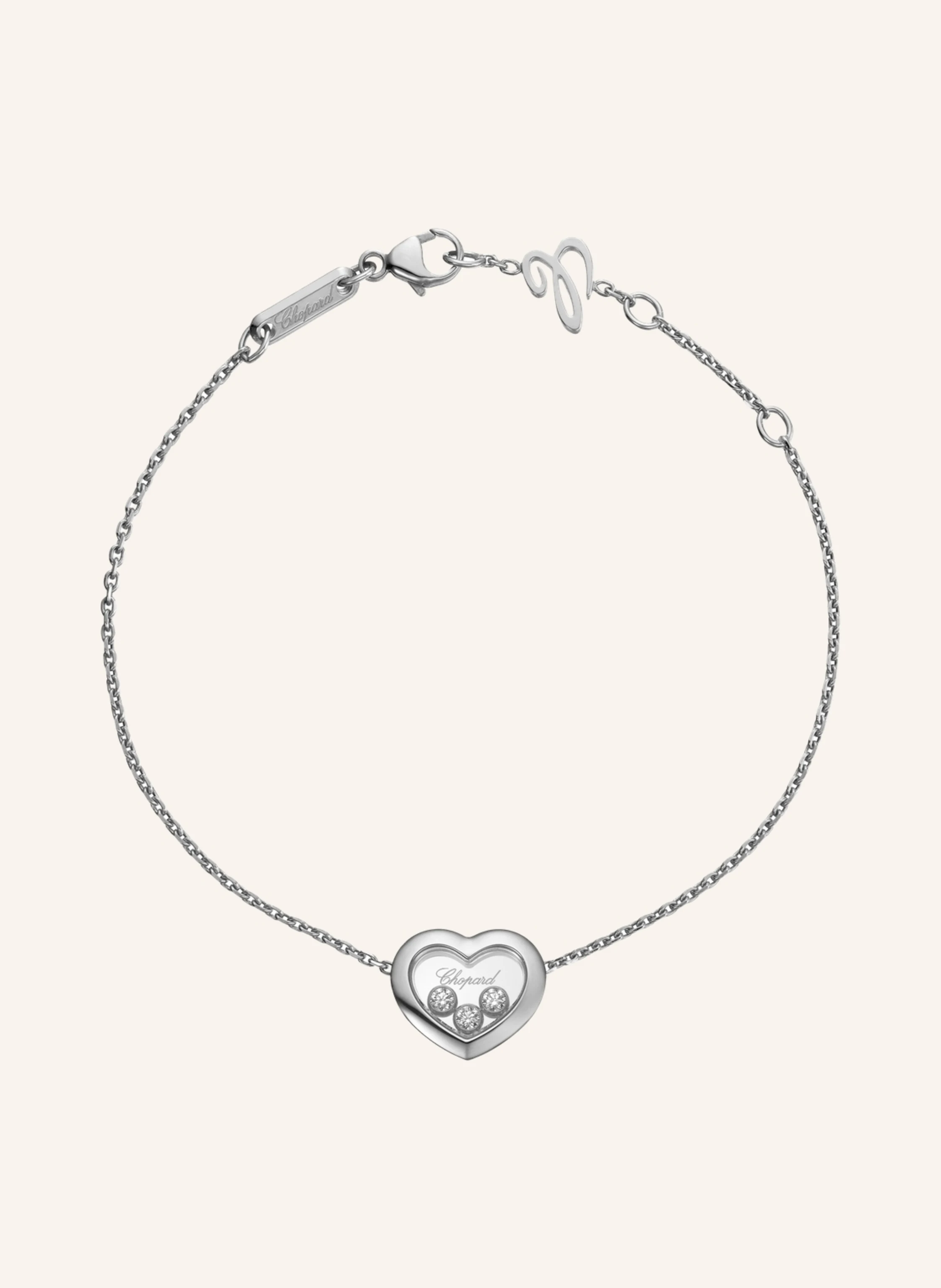 Chopard Armband HAPPY DIAMONDS ICONS Armband aus 18 Karat Weißgold und Diamanten
