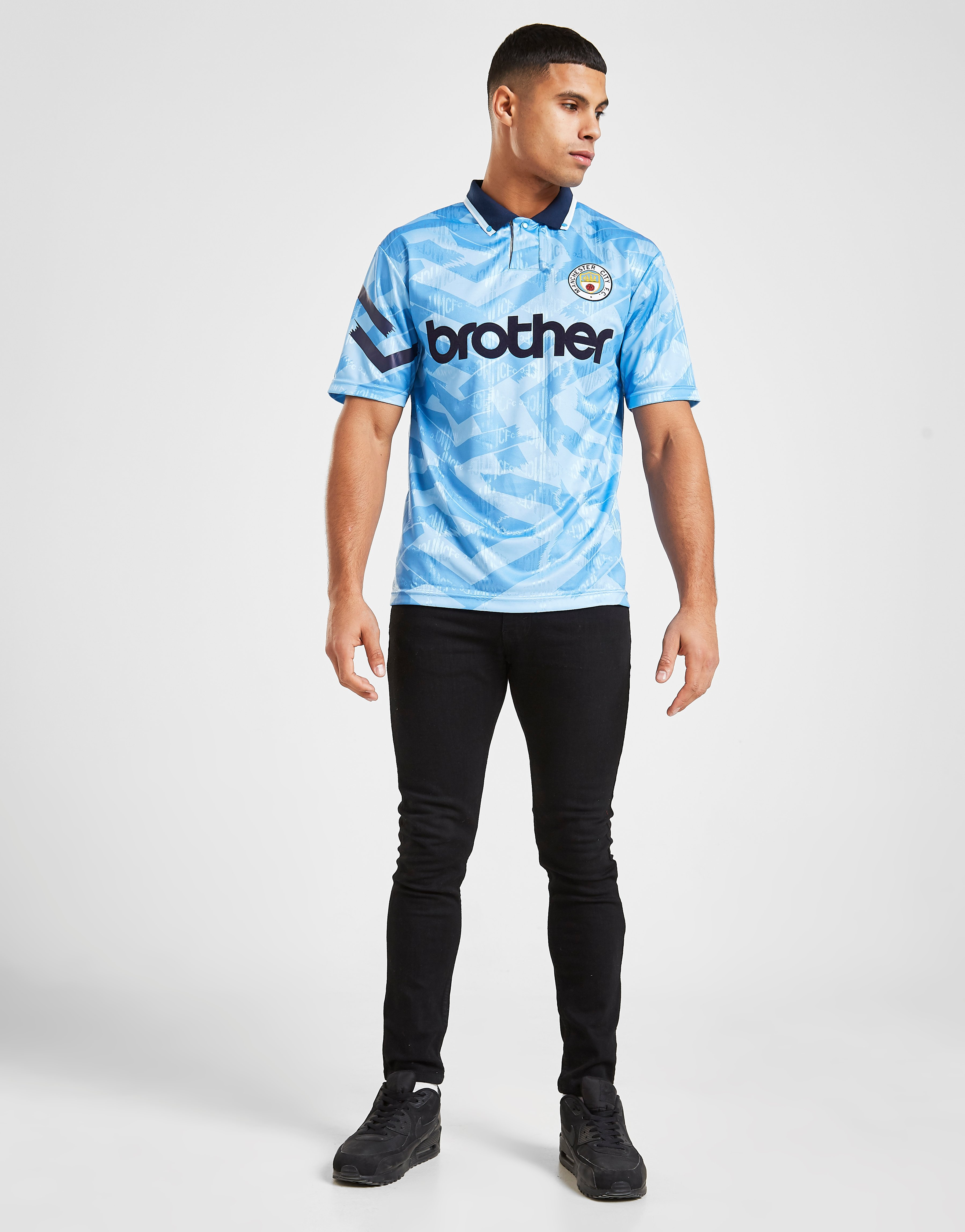 Score Draw Maillot Manchester City FC '92 Domicile Rétro Homme