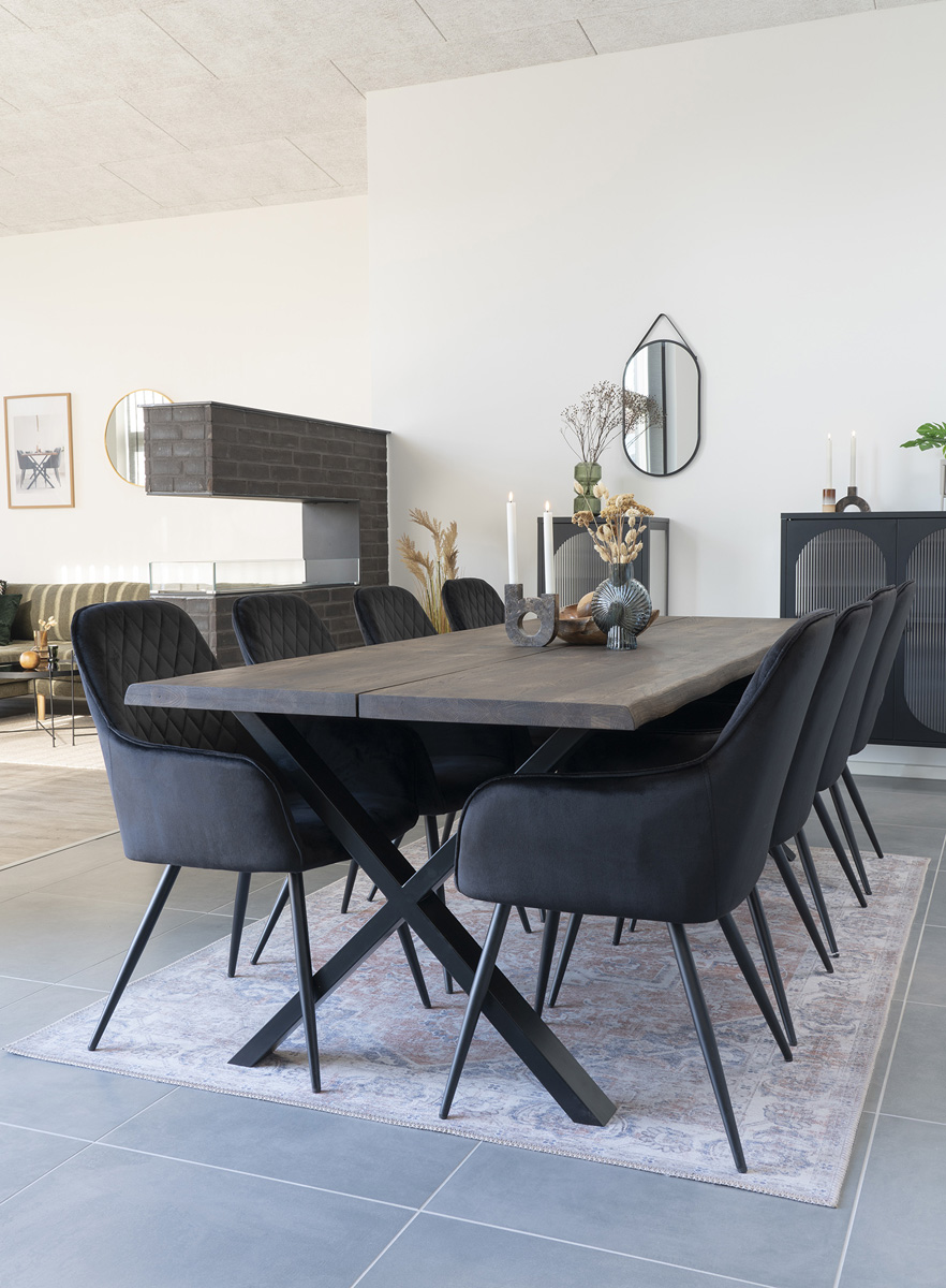 Spiegel Sarah ovaal 35x60 cm Zwart