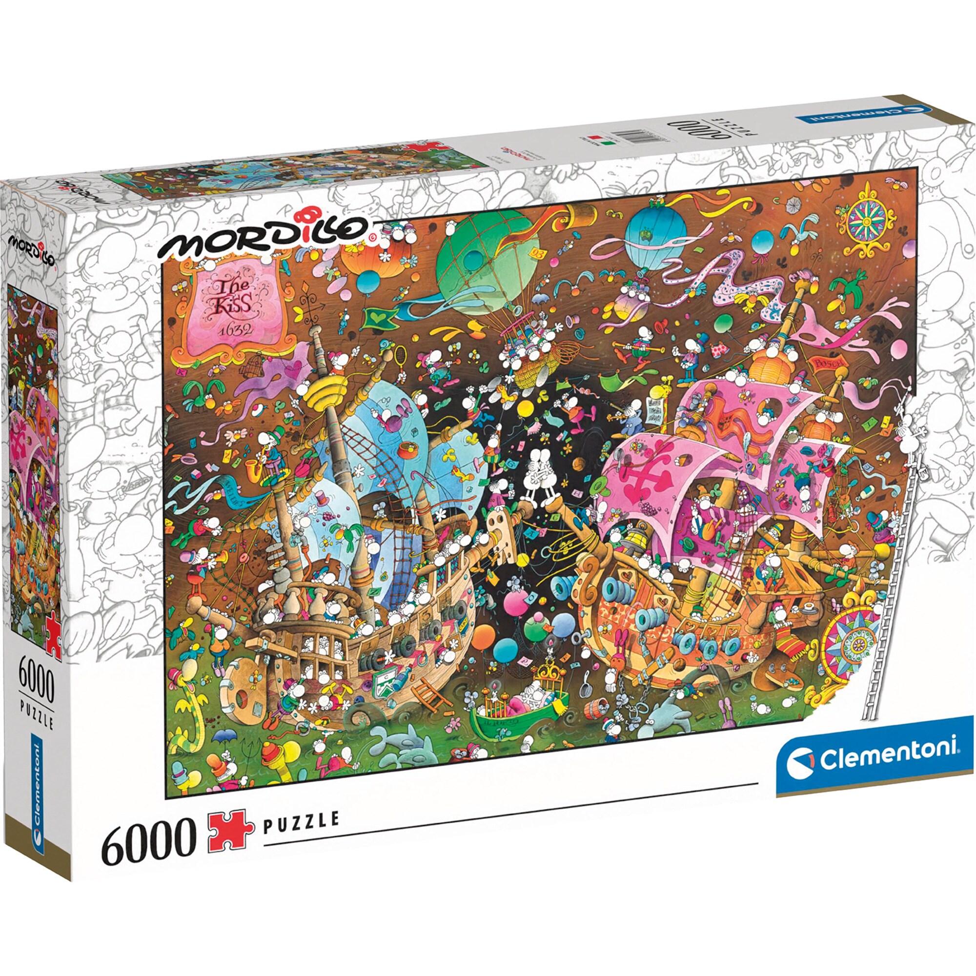 Clementoni Puzzle Mordillo Collection - Der Kuss