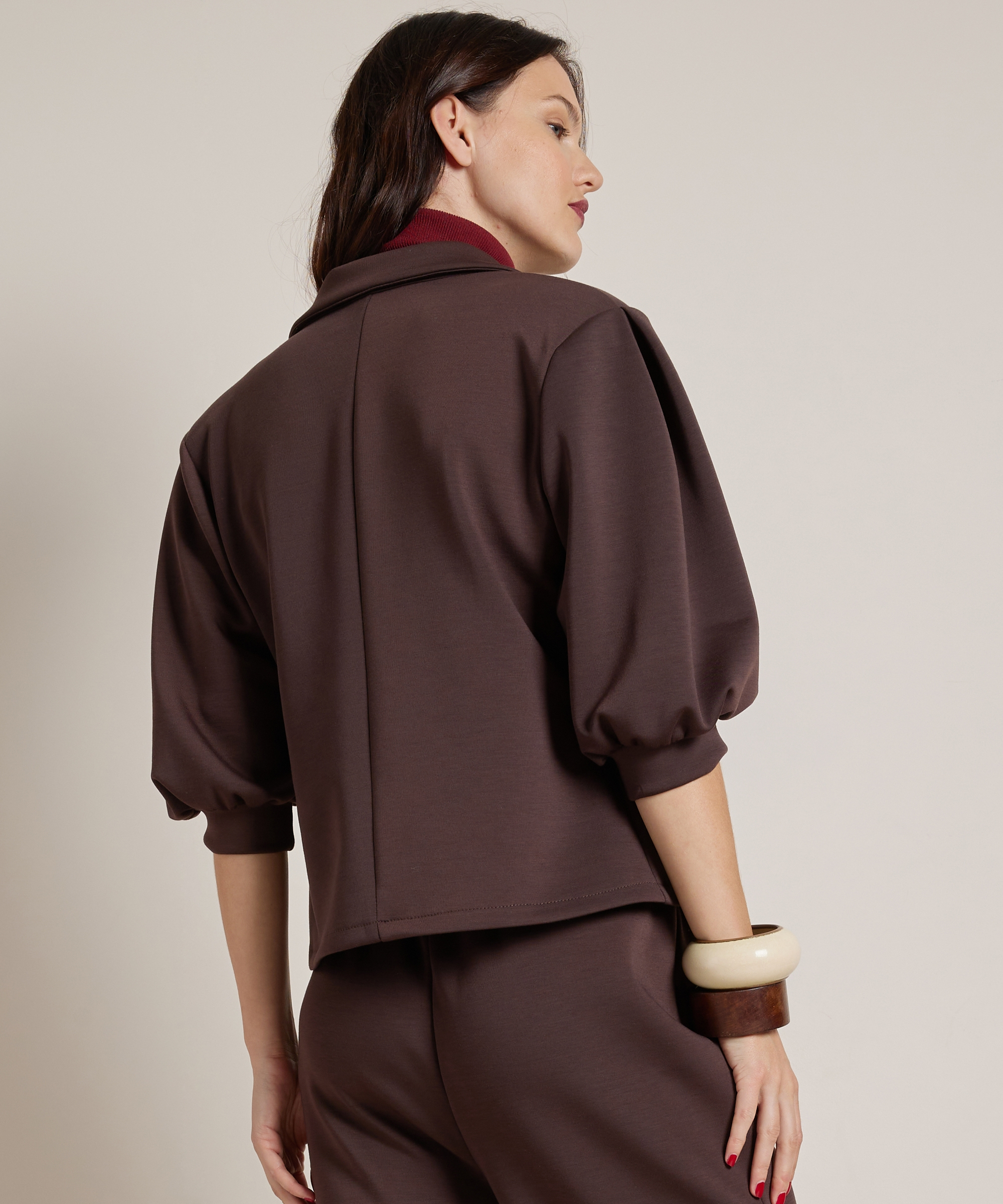 korte blazer soft jersey