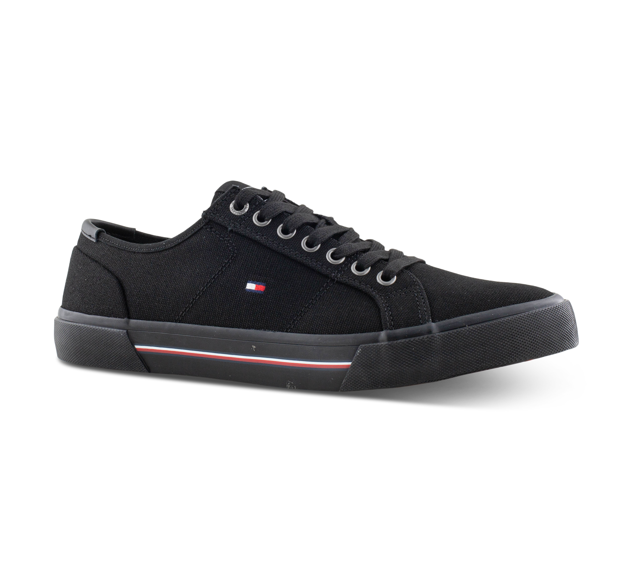Tommy Hilfiger Core Corporate Canvas Vulc - Sneaker low schwarz