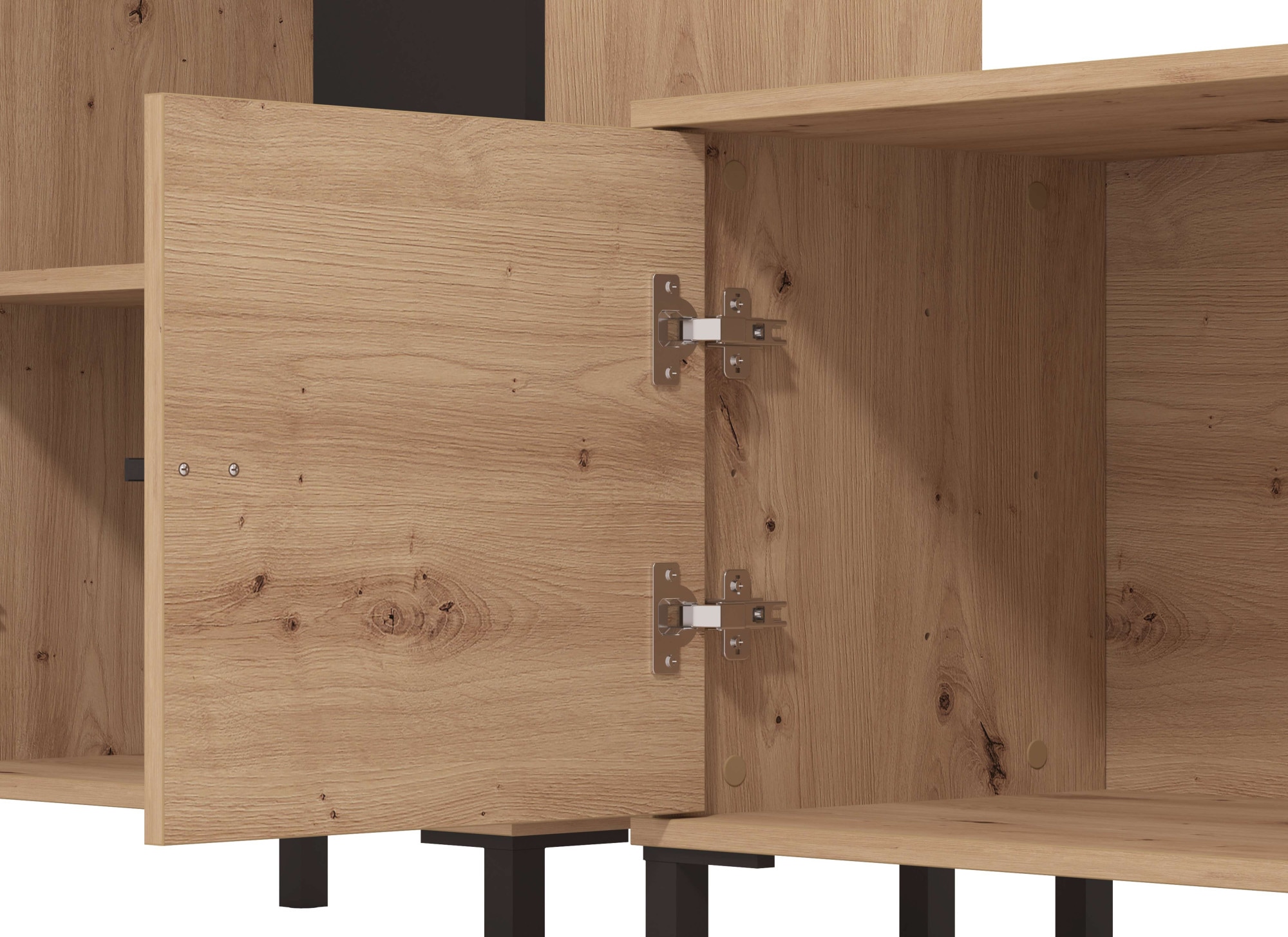 INOSIGN Wohnwand »Avignon, inkl. Highboard, TV-Board, Standregal und Wandregal« Komplett-Set, 4 Stk. tlg.