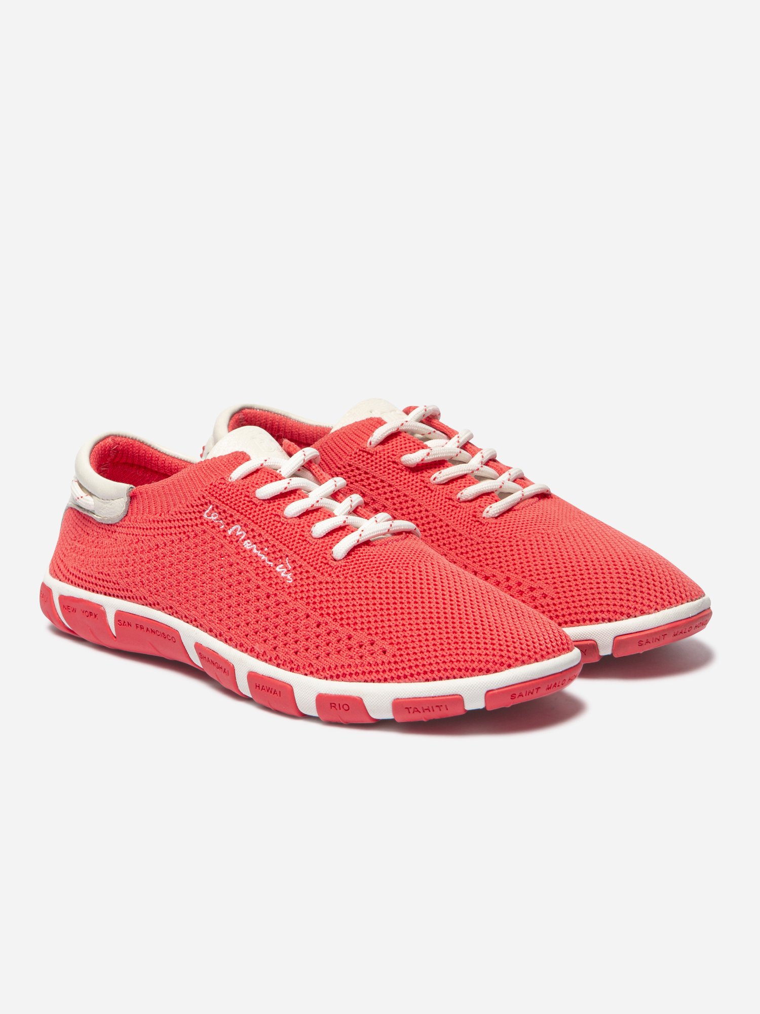 Tennis Femme Textile Recyclé Corail