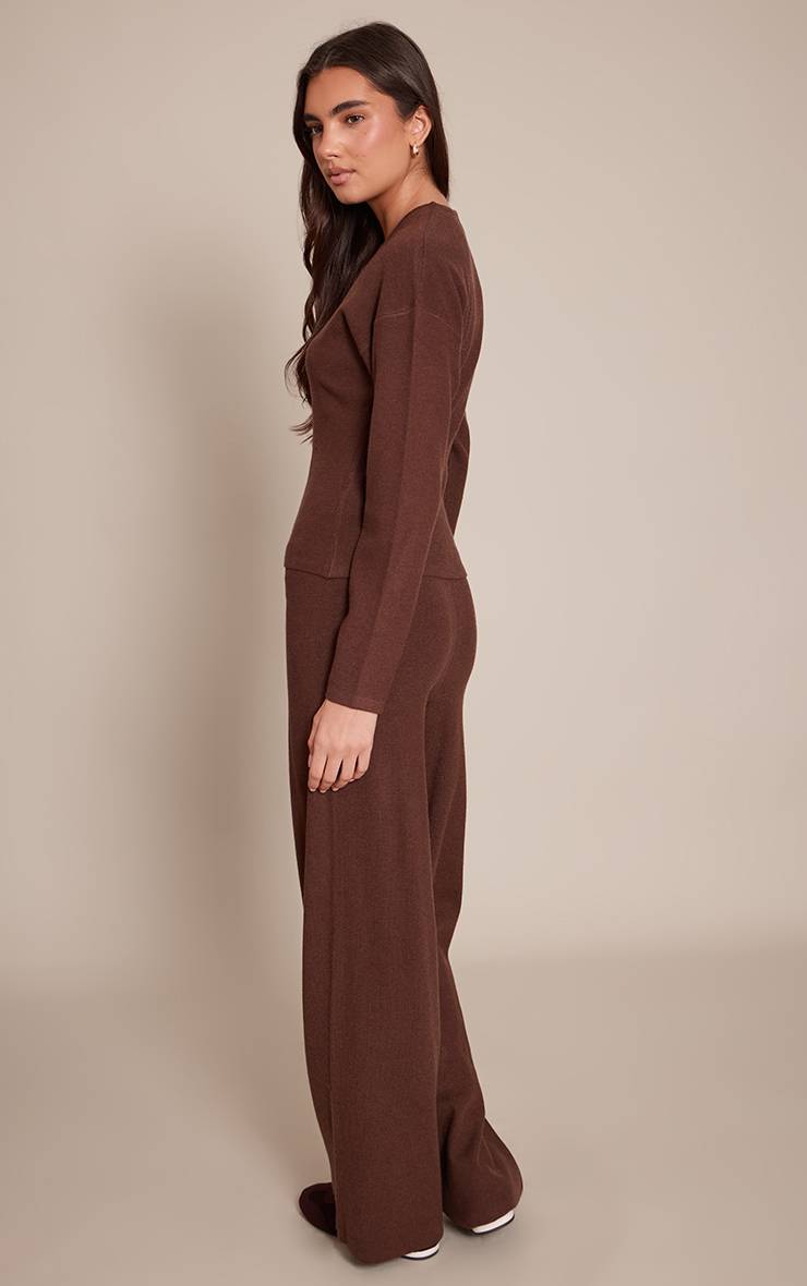 Chocolat Pantalon En Maille À Cordon De Serrage