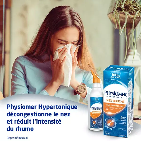 Physiomer Hipertônico para Nariz Entupido 135ml