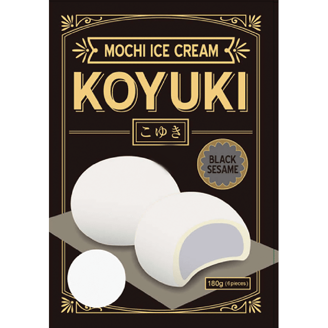 Koyuki Mochi IJs Zwarte Sesam Smaak 180g