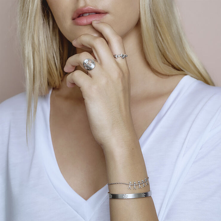 ByBiehl Together Family 5 bracelet - silver Sølv