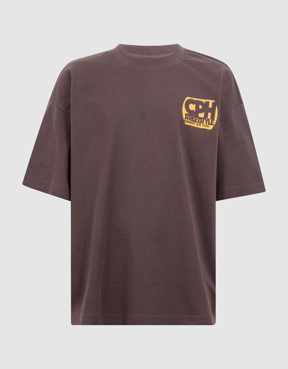 Copenhagen Artwork T-shirt Donkerbruin