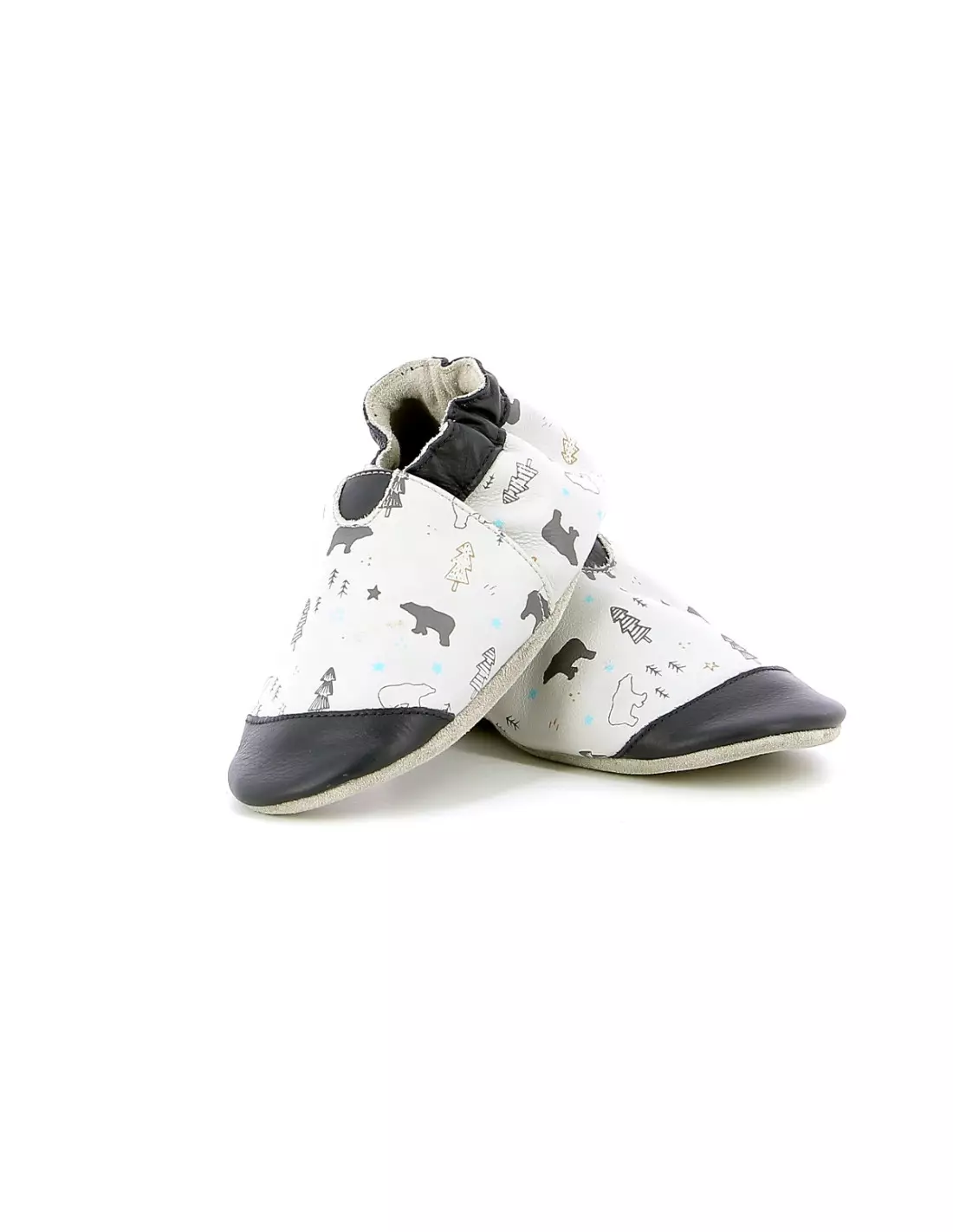 ROBEEZ WINTERING BEAR - Chaussons Grisclaircamel