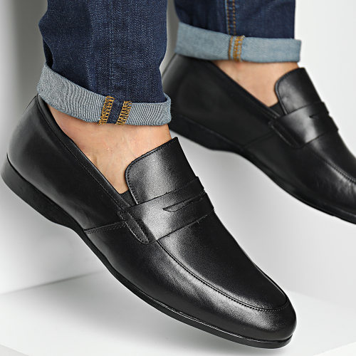 Mocassins 0433 Black Antique Leather