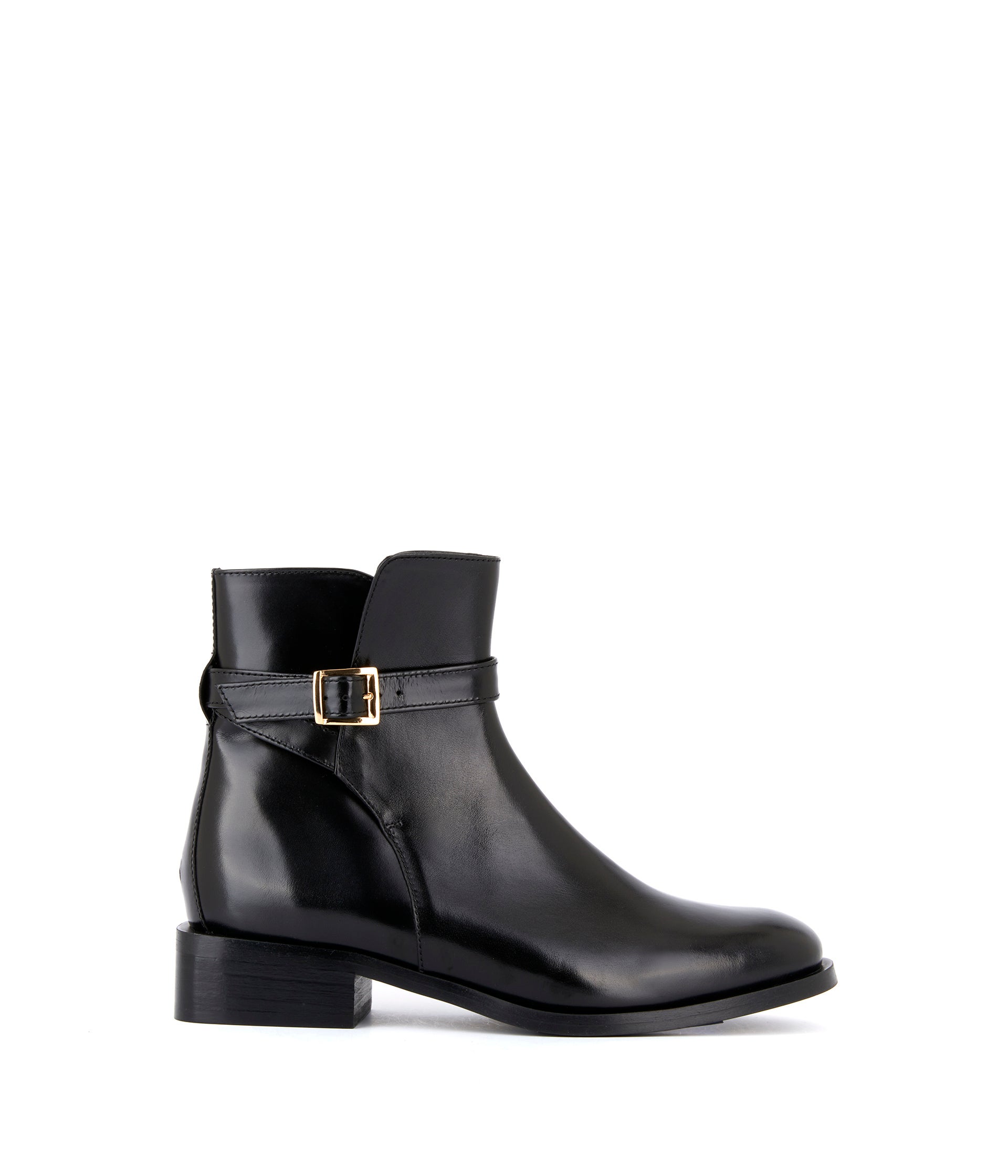 Boots cuir noir Arani