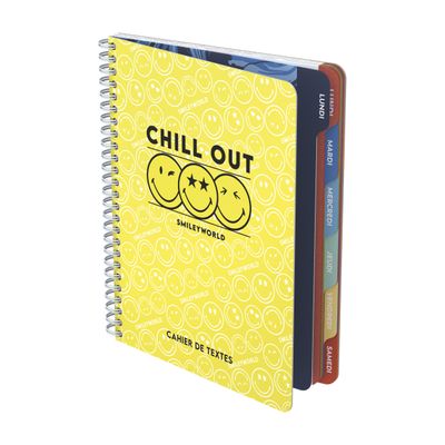 Cahier de textes Smiley - 17 x 22 cm - différents modèles disponibles - Hamelin