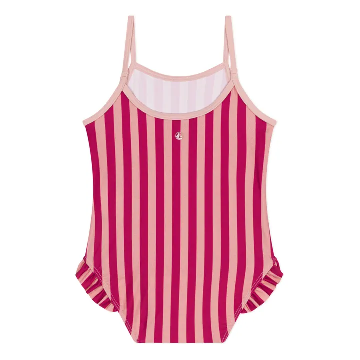 Petit Bateau Maillot 1 Pièce Mascotte Rayé | Rouge