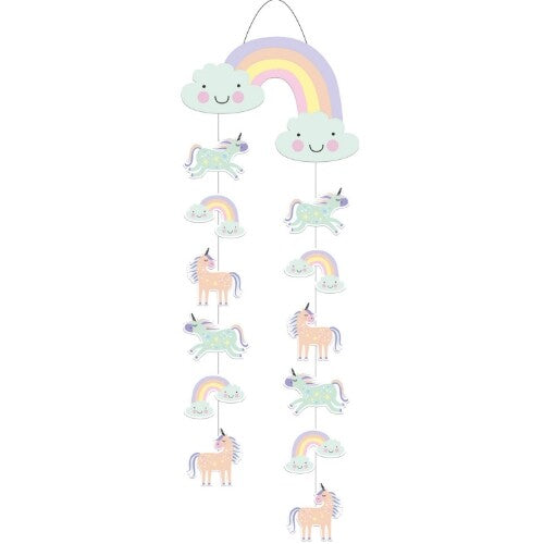 Hangdecoratie eenhoorns en regenbogen