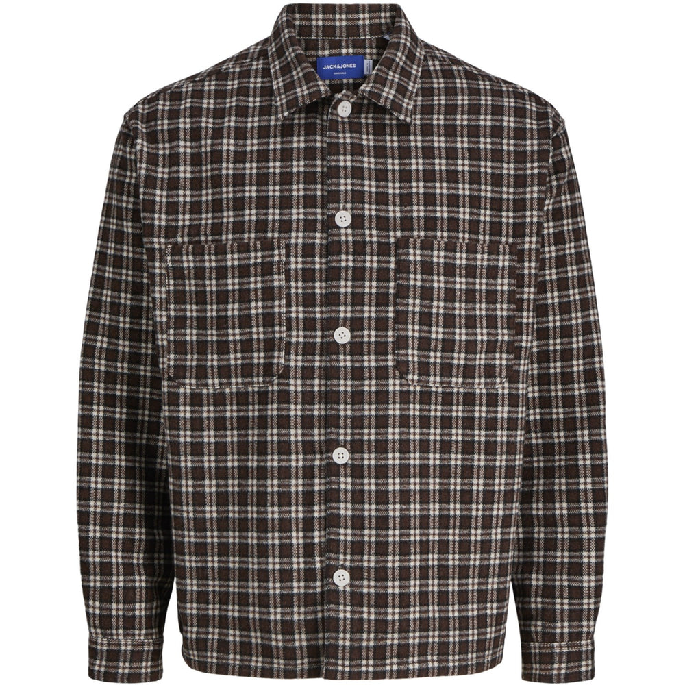 Køb Jack & Jones Junior Deep Mahogany Jorinwood Brushed Overshirt Ls Jnr