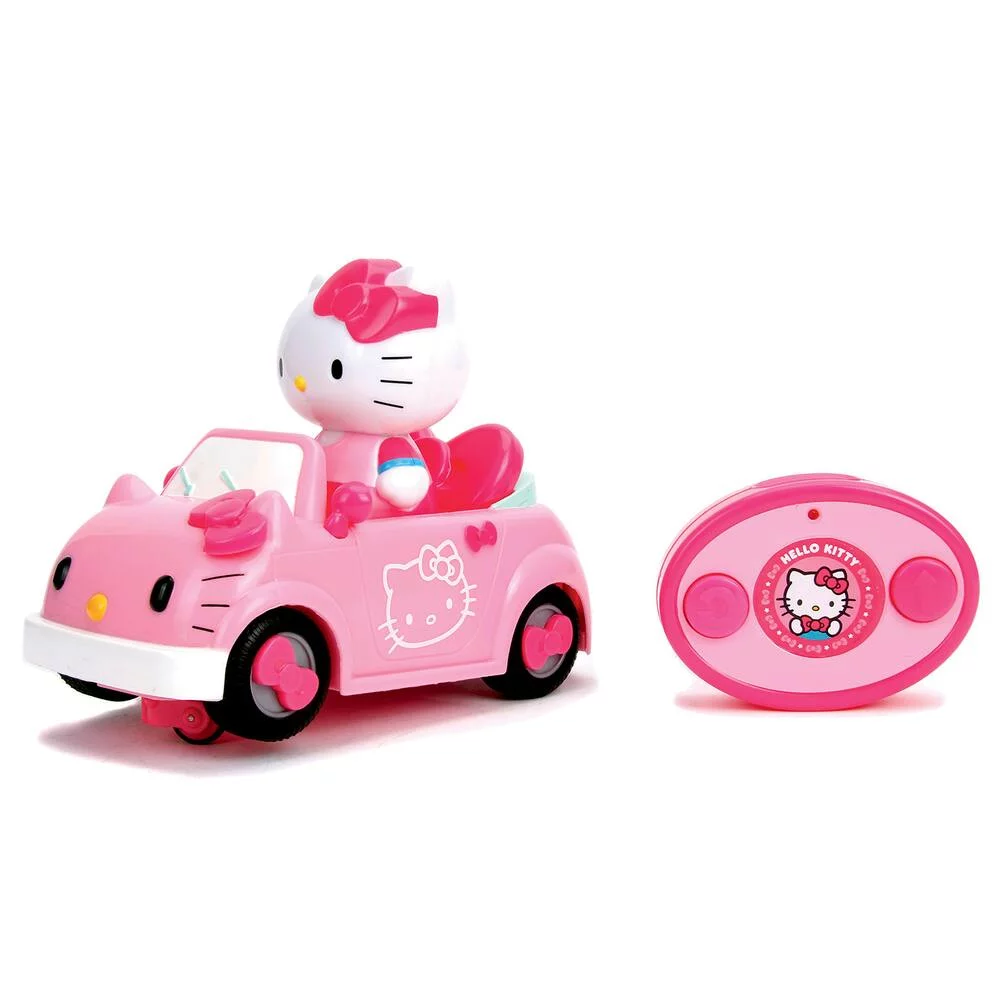 VOITURE RADIOCOMMANDE DECAPOTABLE HELLO KITTY
