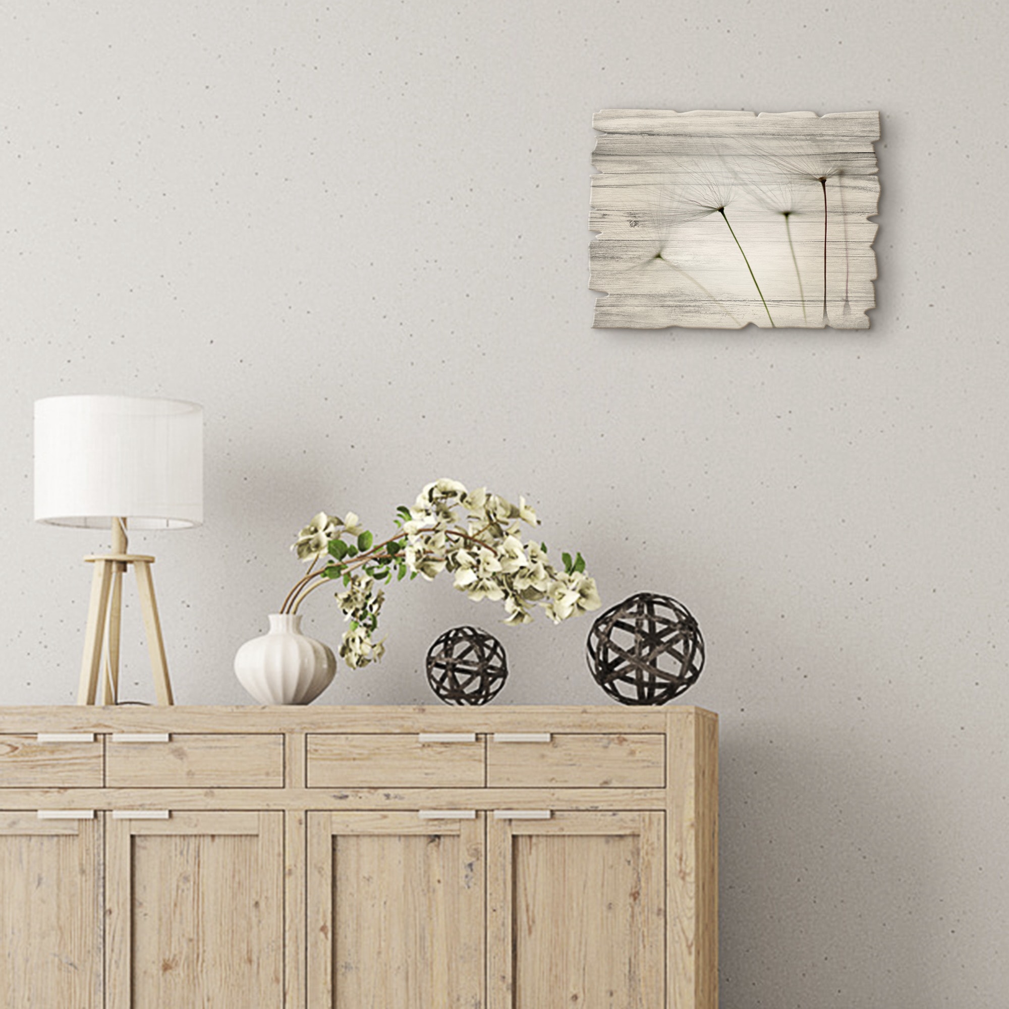 Artland Holzbild »Pusteblumen-Samen I« Blumen 1 Stk. tlg.