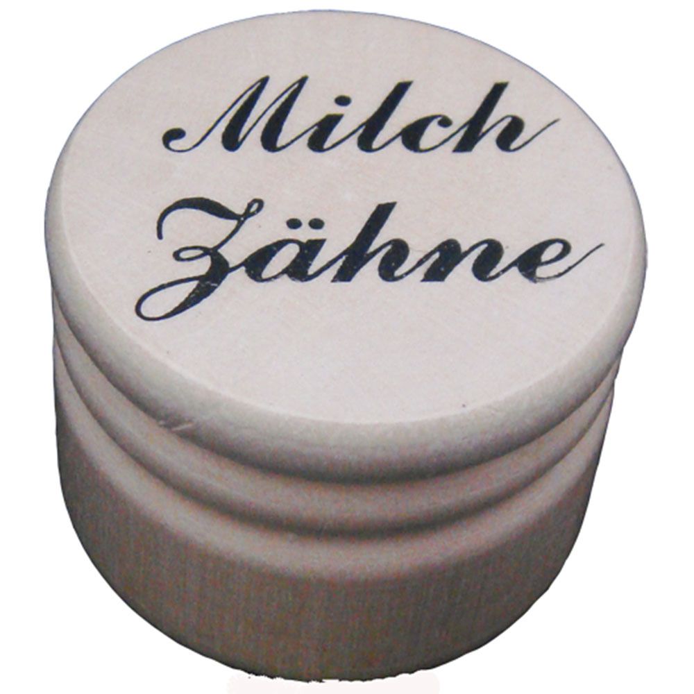 Milchzahn Dose Holz 3,5 cm