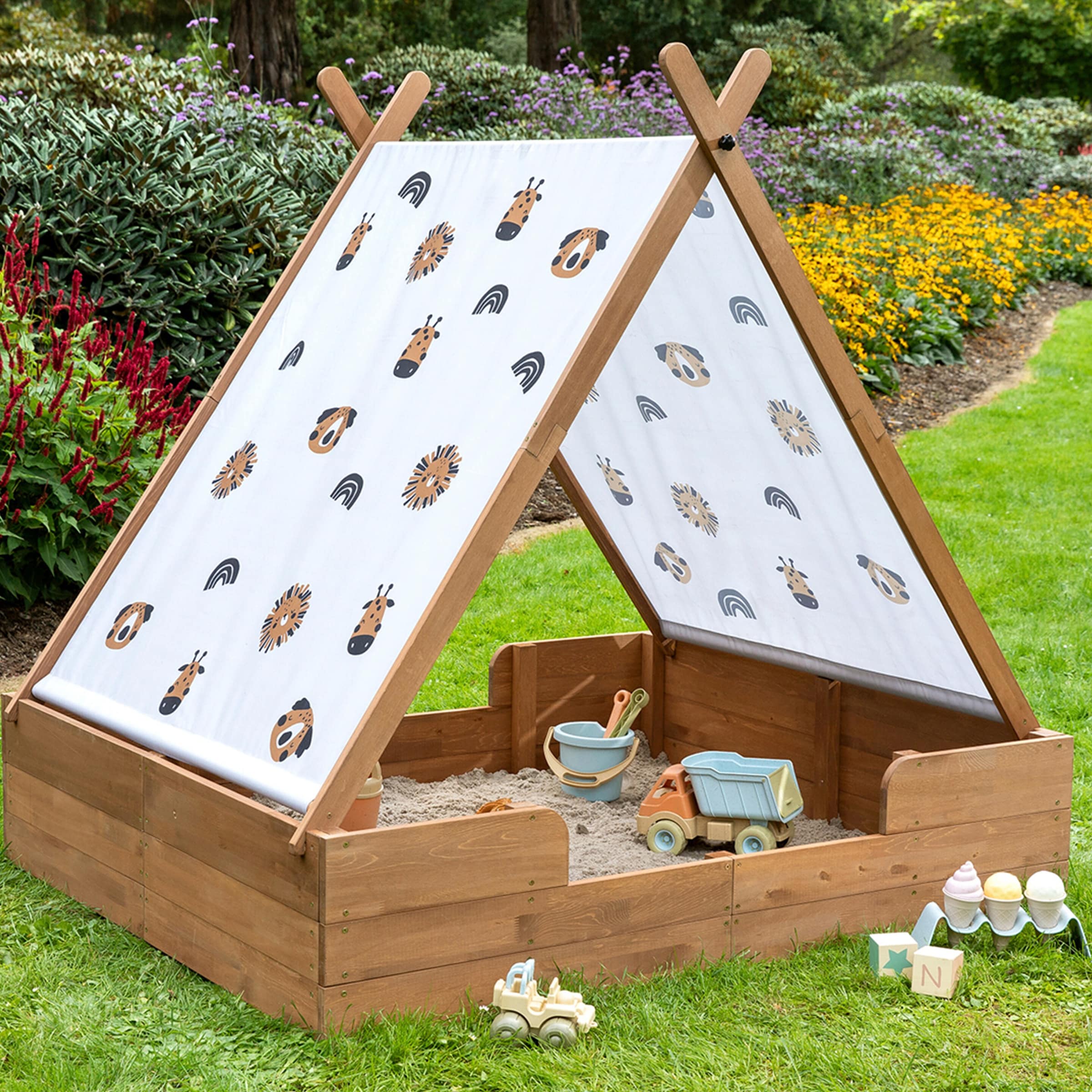 MUDDY BUDDY® Sandkasten mit Zelt Safari Seeker